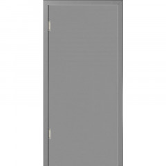Маятниковая дверь пластиковая гладкая Kapelli Classic темно серый RAL 7046