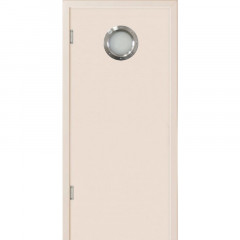 Маятниковая дверь пластиковая гладкая Kapelli Classic кремовый RAL 9001