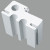 Коробка маятниковая Poseidon Орех 304 40х75х2100 мм. комплект 3 шт.
